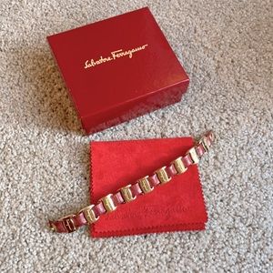 Ferragamo leather bracelet